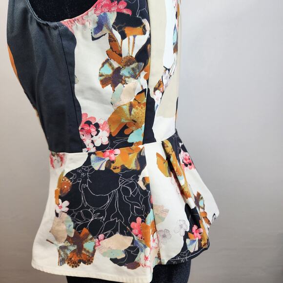 3.1 Phillip Lim Floral peplum, sleeveless, size s, zip front - Picture 11 of 16